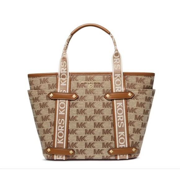 Michael Kors Logo Maeve Small Convertible Tote - Picture 1 of 11